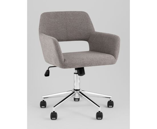 Стул офисный ROSS рогожка темно-серый, изображение 2 | Интернет магазин мебели и декора LifeDekor