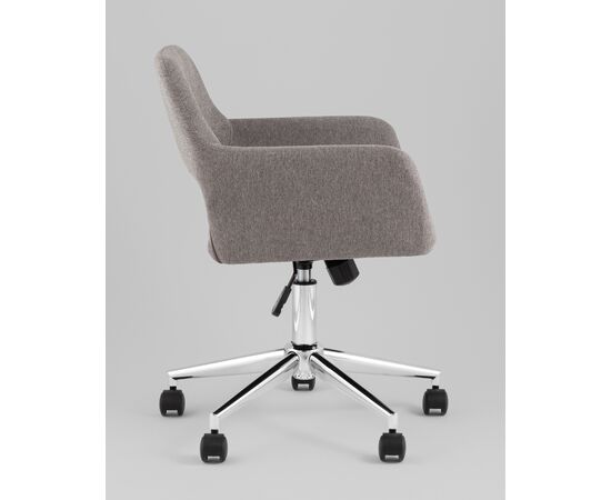 Стул офисный ROSS рогожка темно-серый, изображение 6 | Интернет магазин мебели и декора LifeDekor