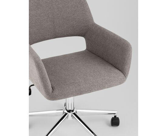 Стул офисный ROSS рогожка темно-серый, изображение 10 | Интернет магазин мебели и декора LifeDekor