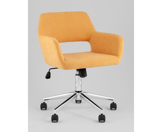 Стул офисный ROSS рогожка желтый, изображение 2 | Интернет магазин мебели и декора LifeDekor