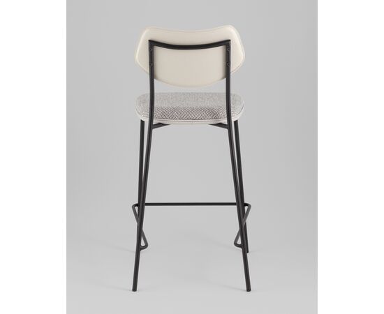 Стул полубарный Casey серый с серой экокожей, изображение 7 | Интернет магазин мебели и декора LifeDekor