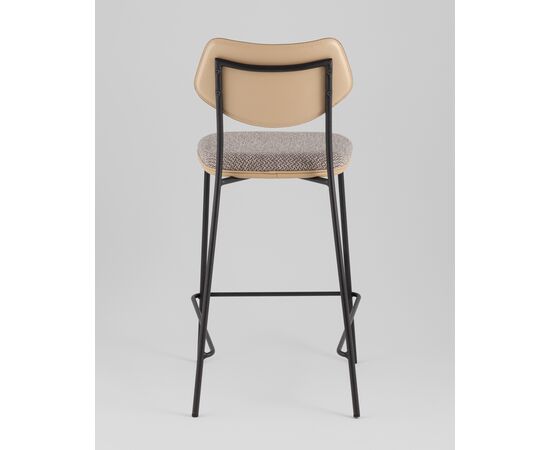 Стул полубарный Casey серо-коричневый с бежевой экокожей, изображение 5 | Интернет магазин мебели и декора LifeDekor