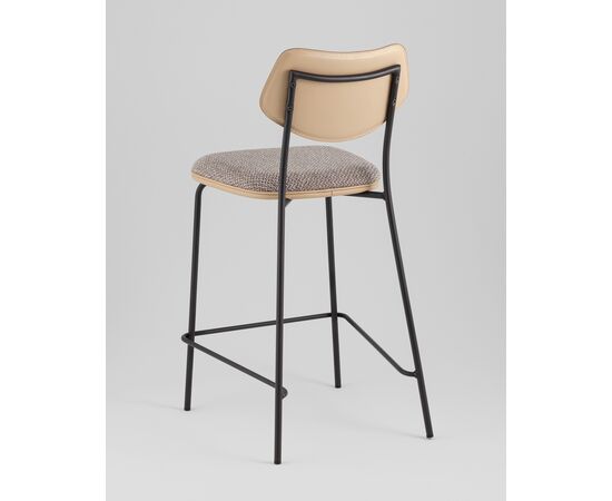 Стул полубарный Casey серо-коричневый с бежевой экокожей, изображение 6 | Интернет магазин мебели и декора LifeDekor