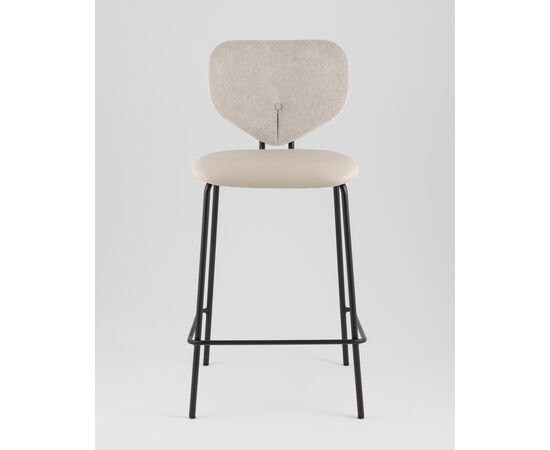 Стул полубарный Masey бежевый с бежевой экокожей, изображение 5 | Интернет магазин мебели и декора LifeDekor