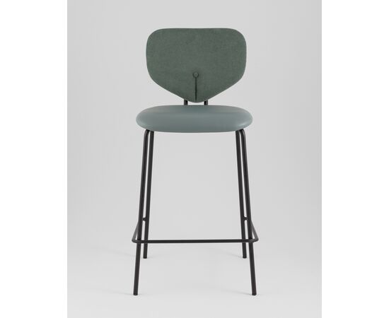 Стул полубарный Masey зеленый со светло-зеленой экокожей, изображение 5 | Интернет магазин мебели и декора LifeDekor