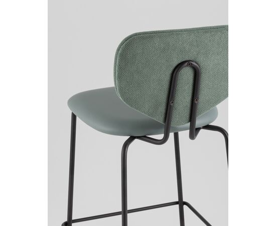 Стул полубарный Masey зеленый со светло-зеленой экокожей, изображение 9 | Интернет магазин мебели и декора LifeDekor