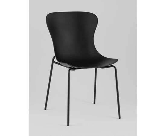 Стул Shaya пластик черный, изображение 2 | Интернет магазин мебели и декора LifeDekor