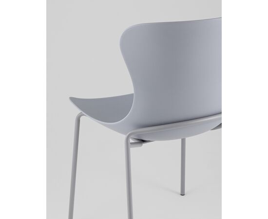 Стул Shaya пластик серый, изображение 7 | Интернет магазин мебели и декора LifeDekor