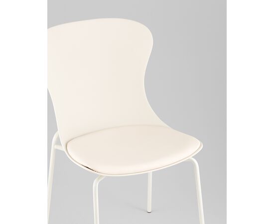 Стул Shaya с подушкой пластик молочный, изображение 8 | Интернет магазин мебели и декора LifeDekor