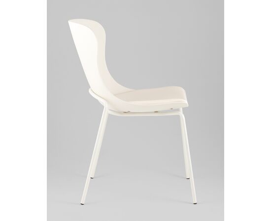 Стул Shaya с подушкой пластик молочный, изображение 4 | Интернет магазин мебели и декора LifeDekor