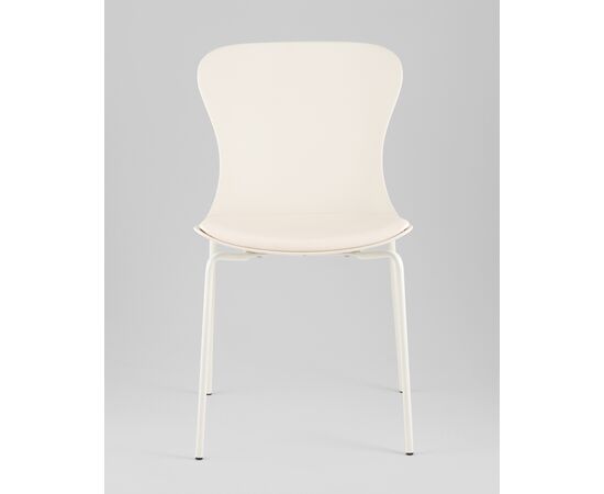 Стул Shaya с подушкой пластик молочный, изображение 3 | Интернет магазин мебели и декора LifeDekor