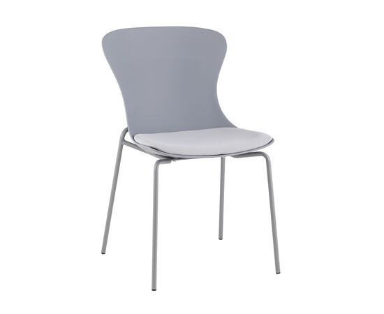 Стул Shaya с подушкой пластик серый | Интернет магазин мебели и декора LifeDekor
