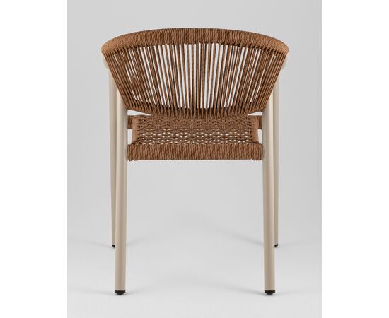 Стул Syna коричневый бежевые ножки, изображение 5 | Интернет магазин мебели и декора LifeDekor