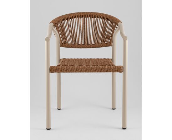 Стул Syna коричневый бежевые ножки, изображение 3 | Интернет магазин мебели и декора LifeDekor