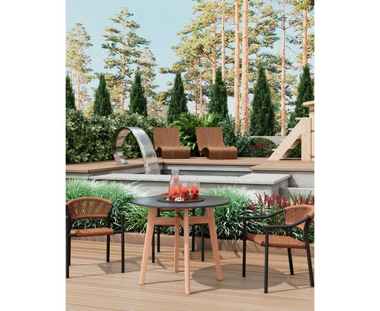 Стул Syna светло-коричневый серые ножки, изображение 32 | Интернет магазин мебели и декора LifeDekor