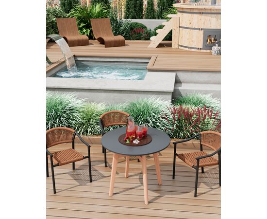 Стул Syna светло-коричневый серые ножки, изображение 31 | Интернет магазин мебели и декора LifeDekor