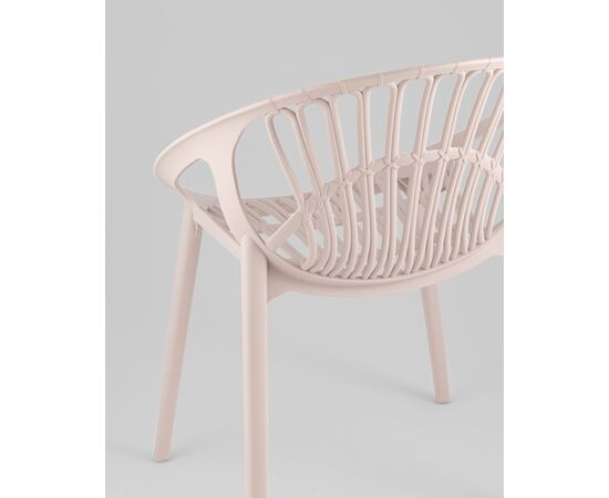 Стул Takeo пластик нежно-розовый, изображение 9 | Интернет магазин мебели и декора LifeDekor