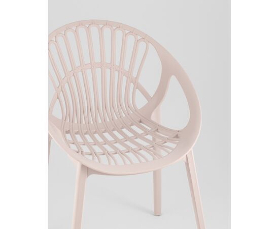 Стул Takeo пластик нежно-розовый, изображение 10 | Интернет магазин мебели и декора LifeDekor