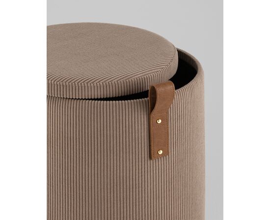 Пуф Руни S с ящиком вельвет коричневый, изображение 4 | Интернет магазин мебели и декора LifeDekor