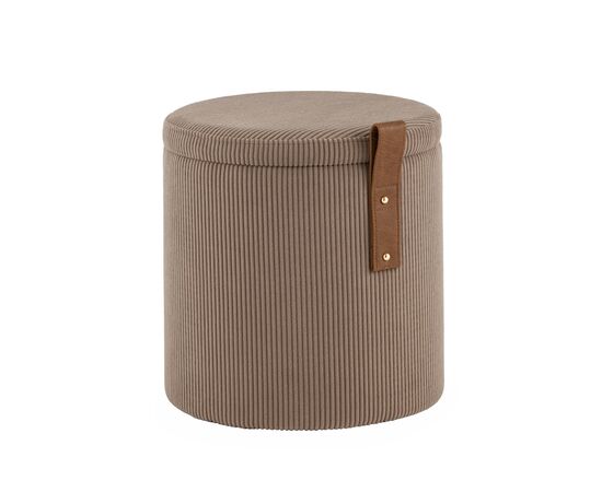 Пуф Руни XS с ящиком вельвет коричневый | Интернет магазин мебели и декора LifeDekor