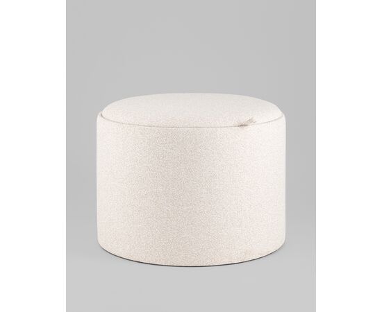 Пуф с ящиком Хюгге L букле бежевый, изображение 2 | Интернет магазин мебели и декора LifeDekor