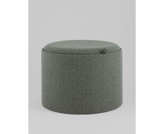 Пуф с ящиком Хюгге L букле темно-серый, изображение 2 | Интернет магазин мебели и декора LifeDekor