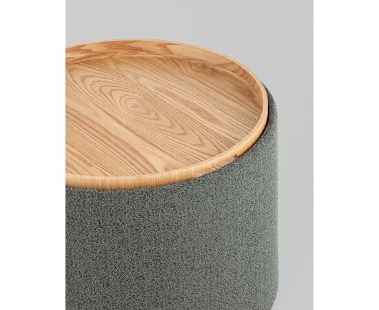 Пуф с ящиком Хюгге L букле темно-серый, изображение 6 | Интернет магазин мебели и декора LifeDekor