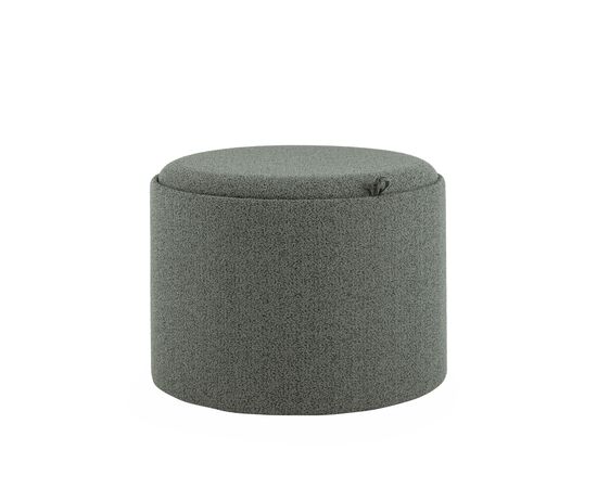 Пуф с ящиком Хюгге L букле темно-серый | Интернет магазин мебели и декора LifeDekor