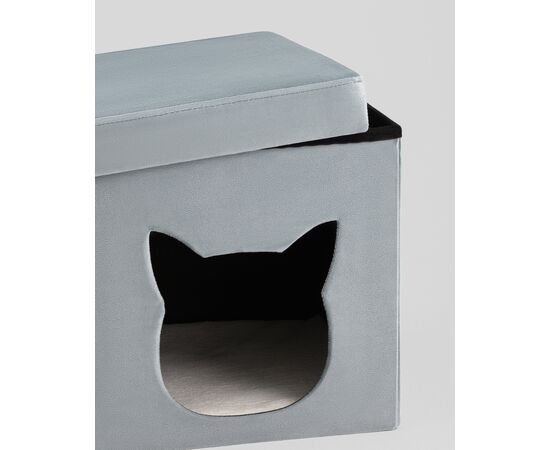 Пуф складной с ящиком Store Pet бирюзовый, изображение 5 | Интернет магазин мебели и декора LifeDekor