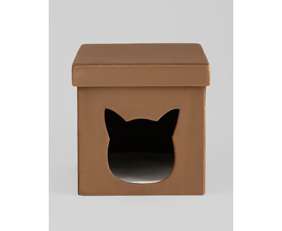 Пуф складной с ящиком Store Pet коричневый, изображение 4 | Интернет магазин мебели и декора LifeDekor