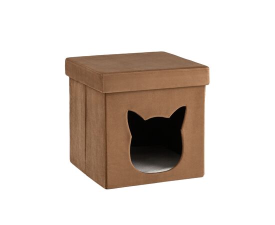 Пуф складной с ящиком Store Pet коричневый | Интернет магазин мебели и декора LifeDekor