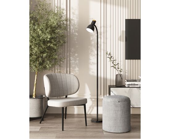 Пуф-столик с ящиком Хюгге S рогожка серый, изображение 5 | Интернет магазин мебели и декора LifeDekor