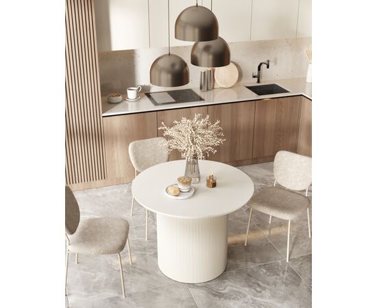 Стол обеденный Ballet 100*75 молочный, изображение 7 | Интернет магазин мебели и декора LifeDekor