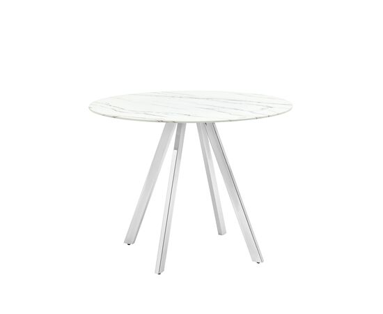 Стол обеденный Хьюстон D100 белый стеклянный, изображение 13 | Интернет магазин мебели и декора LifeDekor