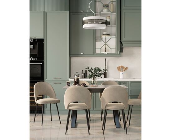 Стул Меган велюр бежевый, изображение 7 | Интернет магазин мебели и декора LifeDekor