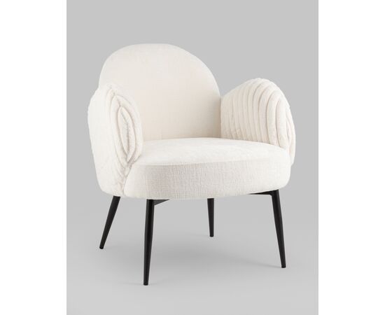 Кресло Wave Stripes букле белый, изображение 20 | Интернет магазин мебели и декора LifeDekor