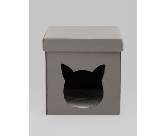 Пуф складной с ящиком Store Pet антрацитовый, изображение 17 | Интернет магазин мебели и декора LifeDekor