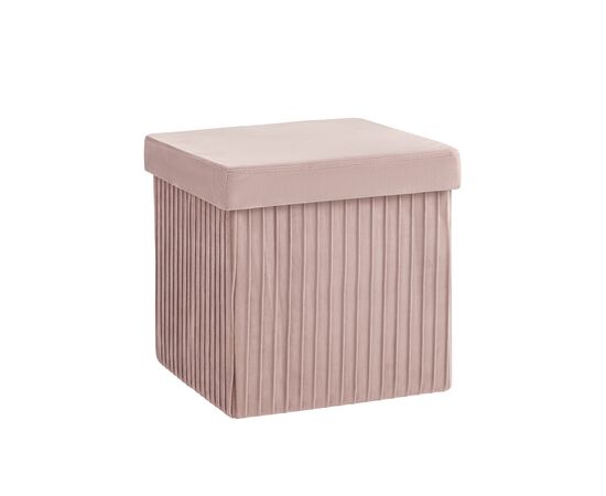Пуф складной с ящиком Store Square пыльно-розовый, изображение 14 | Интернет магазин мебели и декора LifeDekor