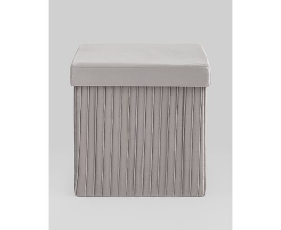 Пуф складной с ящиком Store Square серый, изображение 17 | Интернет магазин мебели и декора LifeDekor