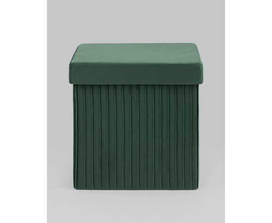Пуф складной с ящиком Store Square зеленый, изображение 17 | Интернет магазин мебели и декора LifeDekor
