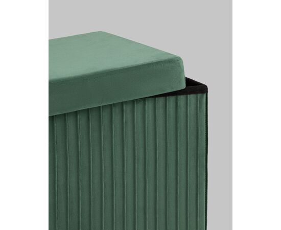 Пуф складной с ящиком Store Square зеленый, изображение 19 | Интернет магазин мебели и декора LifeDekor