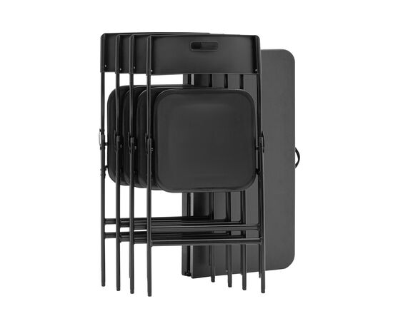 Комплект раскладного стола и стульев Кейт черный, изображение 13 | Интернет магазин мебели и декора LifeDekor