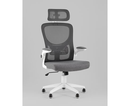 Кресло офисное TopChairs Airone серый ткань, изображение 8 | Интернет магазин мебели и декора LifeDekor