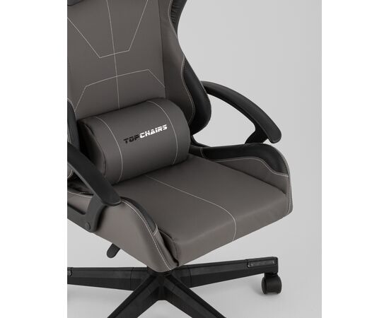 Кресло спортивное TopChairs Wyvern серо-черный, изображение 16 | Интернет магазин мебели и декора LifeDekor
