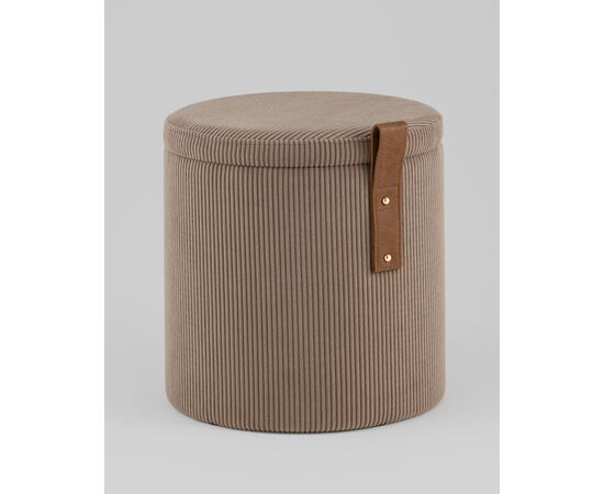Пуф Руни XS с ящиком вельвет коричневый, изображение 7 | Интернет магазин мебели и декора LifeDekor