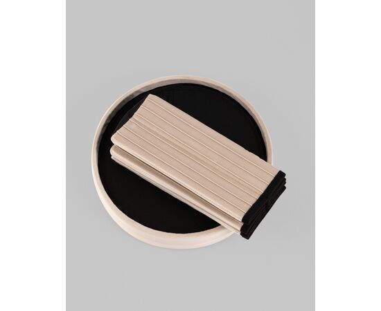 Пуф складной с ящиком Store Round бежевый, изображение 3 | Интернет магазин мебели и декора LifeDekor