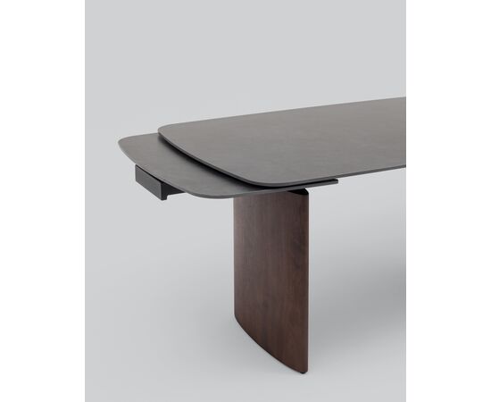 Стол обеденный Астарта раскладной 160-240х90 см керамика темная, изображение 10 | Интернет магазин мебели и декора LifeDekor