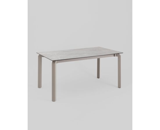 Стол обеденный Varden раскладной 160-220х90 см керамика серый, изображение 12 | Интернет магазин мебели и декора LifeDekor