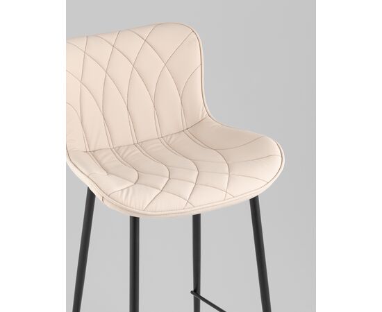 Стул барный Vault экокожа светло-серый, изображение 18 | Интернет магазин мебели и декора LifeDekor