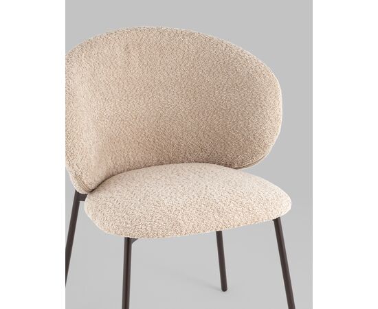 Стул Блейз букле капучино каркас серо-коричневый, изображение 18 | Интернет магазин мебели и декора LifeDekor
